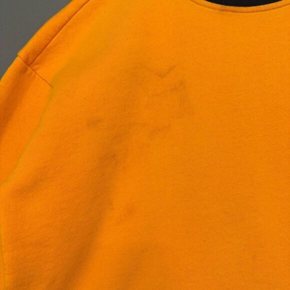 The North Face Men’s Rage Orange Crewneck Sweater Size Medium Cotton Blend - Picture 2 of 15